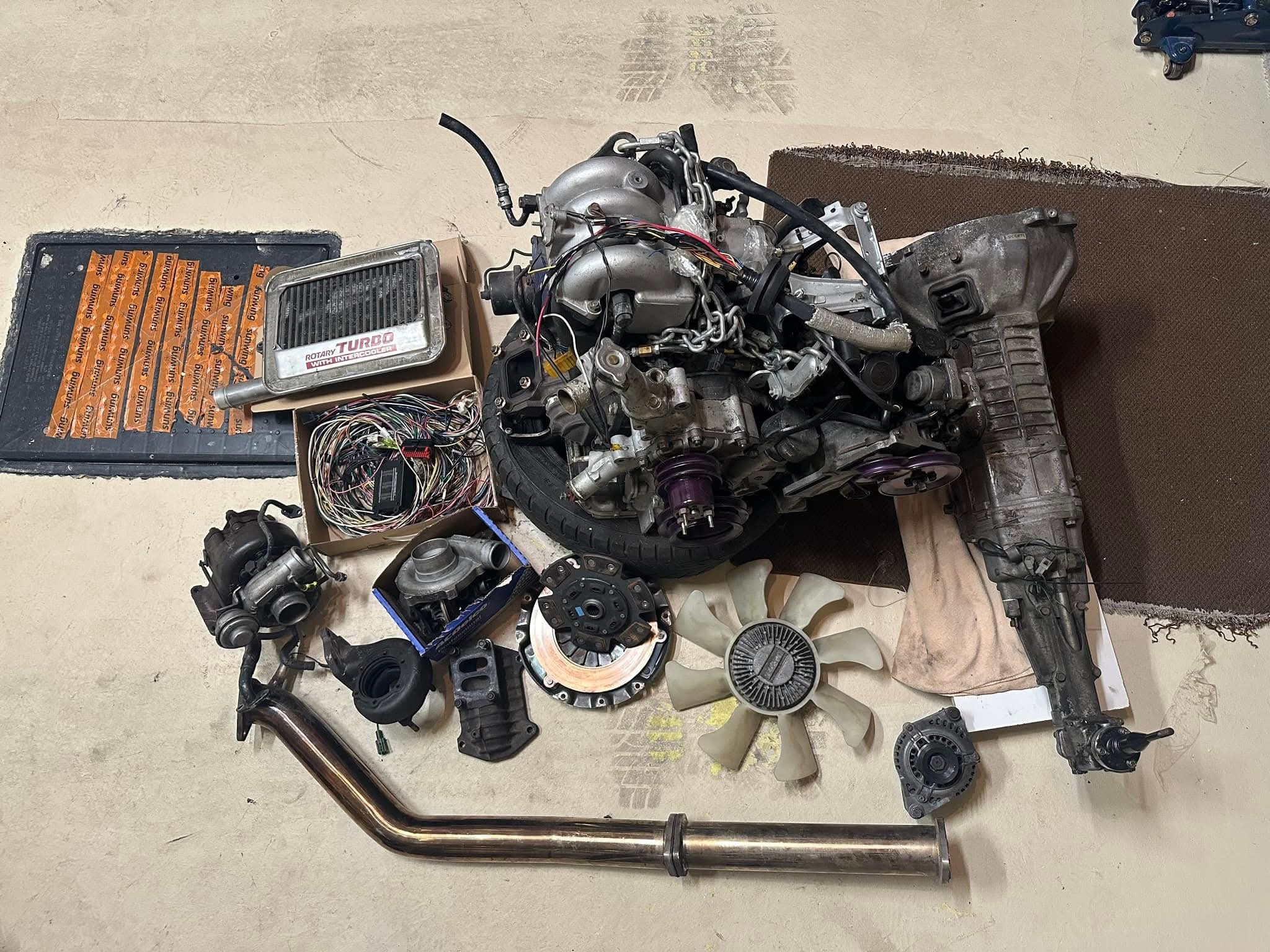 Mazda RX-7 Turbo II Full Swap For parts or rebuilt