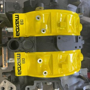 Mazda 13B 6-port turbo engine for sale, streetported 13B turbo motor, dowel pinned 13B rotary, RX-7 or RX-8 turbo engine, FC FD 13B performance build, turbo ready 13B motor, high boost street 13B engine, 13B Renesis 6-port turbo, performance rotary engine swap, Mazda 13B turbo replacement.