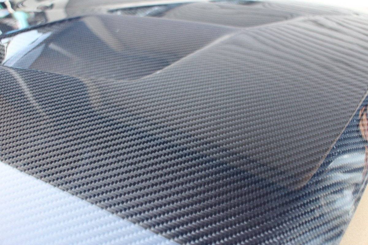 Twill Carbon Fiber Hood with Duct for RX-8 (New) - Image 2