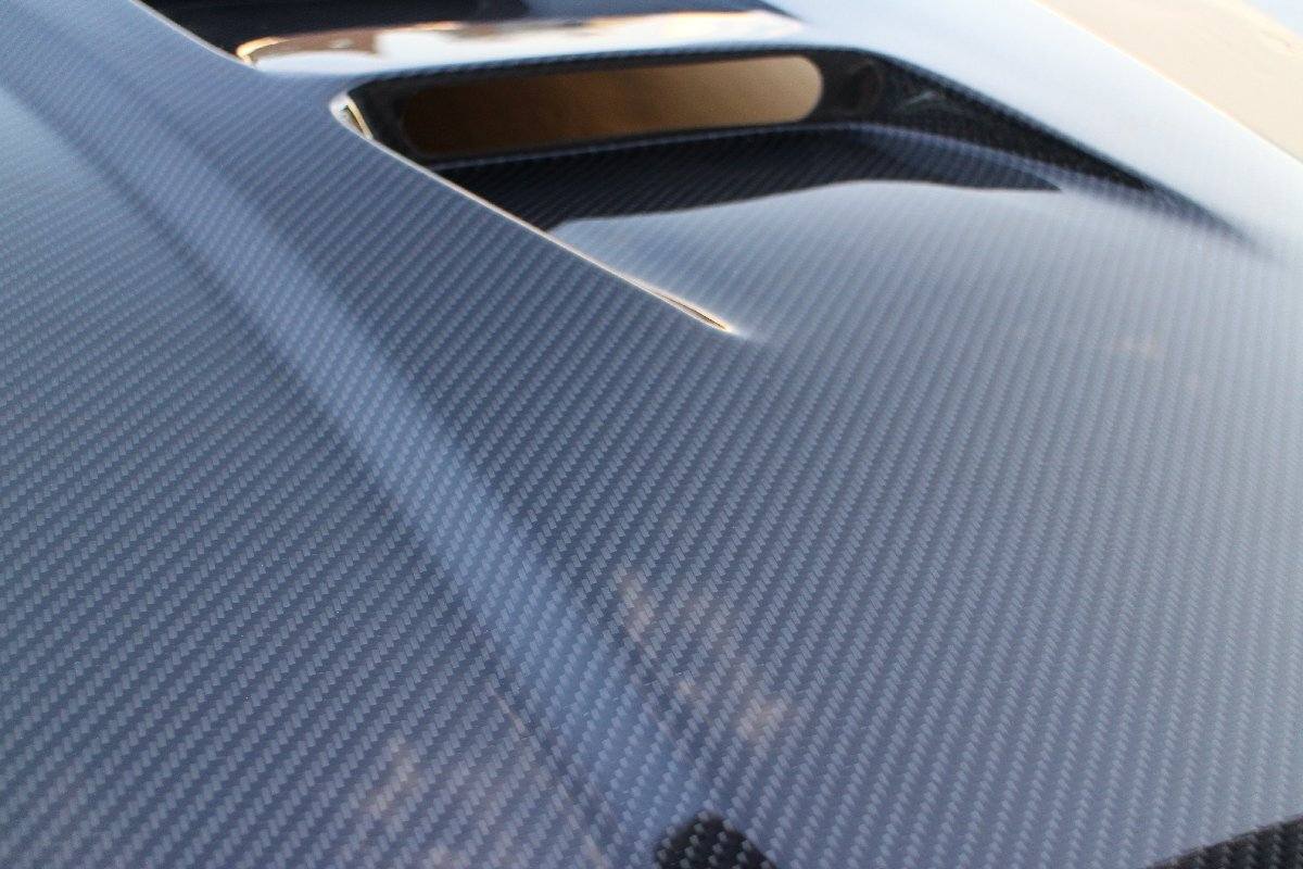 Twill Carbon Fiber Hood with Duct for RX-8 (New) - Image 3