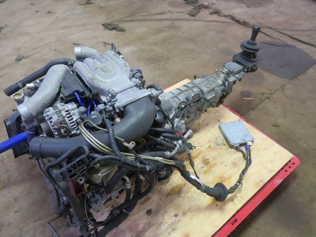 1996–1998 JDM Mazda RX-7 FD3S 13B 1.3L Twin Turbo Engine with 5 Speed Manual Transmission for sale - Image 2