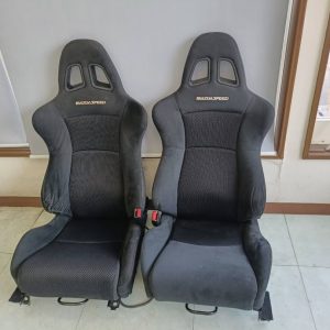 RX-8 SE3P (Early and Late Models) Mazdaspeed Sport Seats, Set of 2 (Left and Right), Semi-Bucket Seats, with Brackets, Rare Item